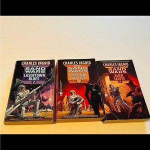 The Sand Wars Charles Ingrid Bundle of Three‎ (3) Science Fiction Books Vintage
